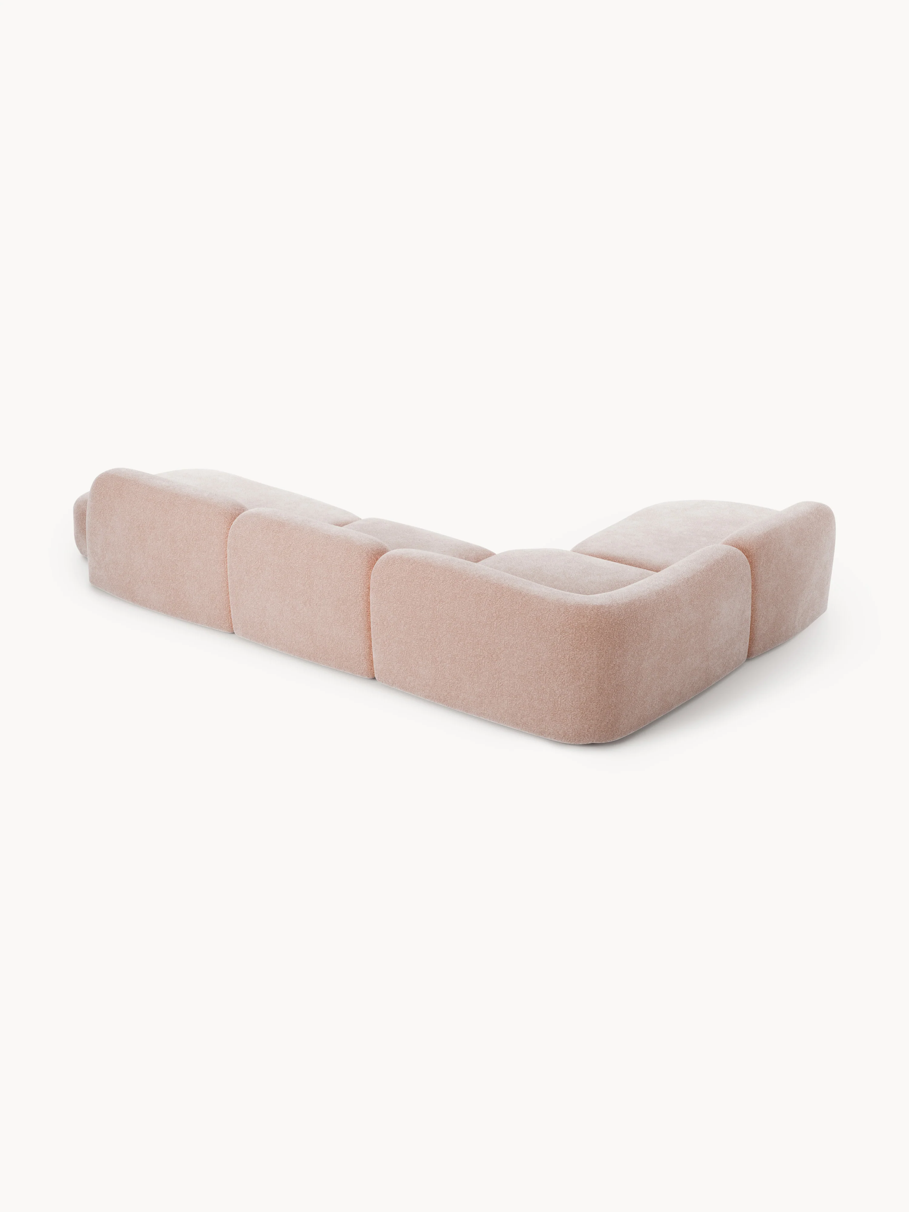 XL modulaire hoekbank Wolke met chaise longue