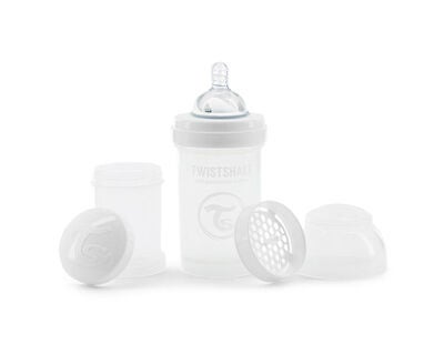 Twistshake Tåteflaske Anti-Kolikk 180 ml, Hvit