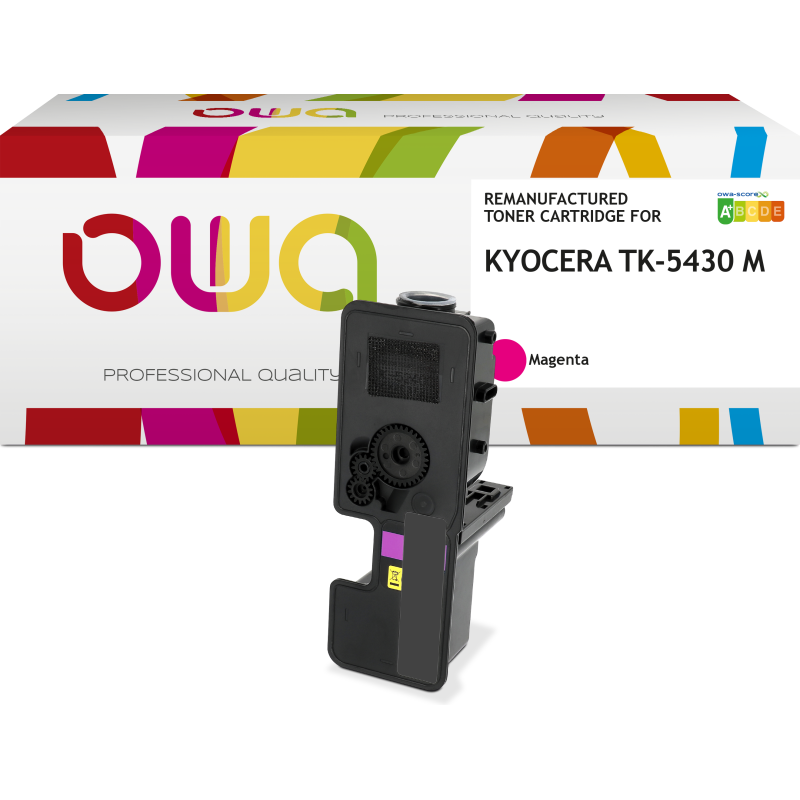Toner remanufacturé OWA - standard - pour KYOCERA TK-5430 C