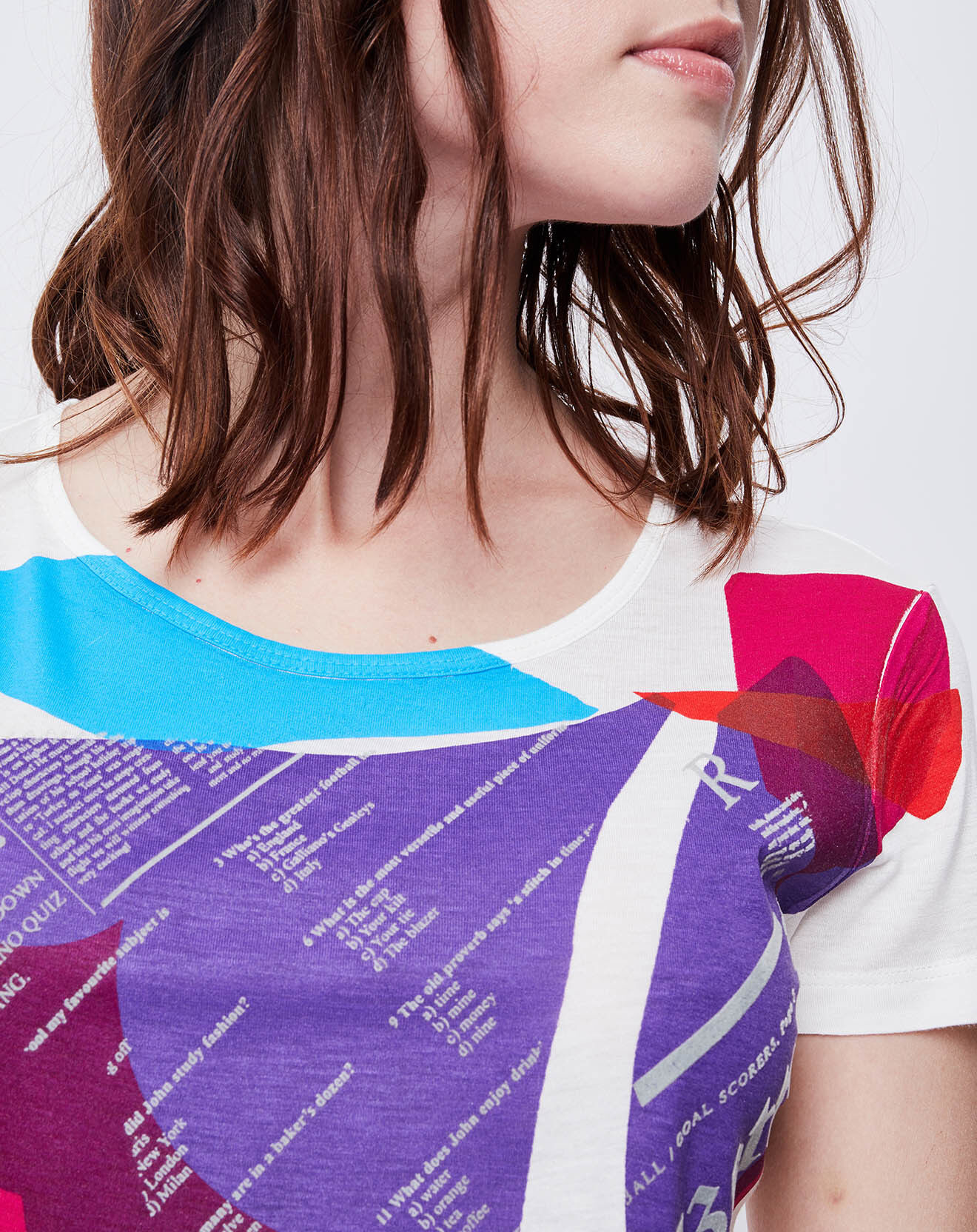 John Galliano T-Shirt imprimé cassé/multicolore