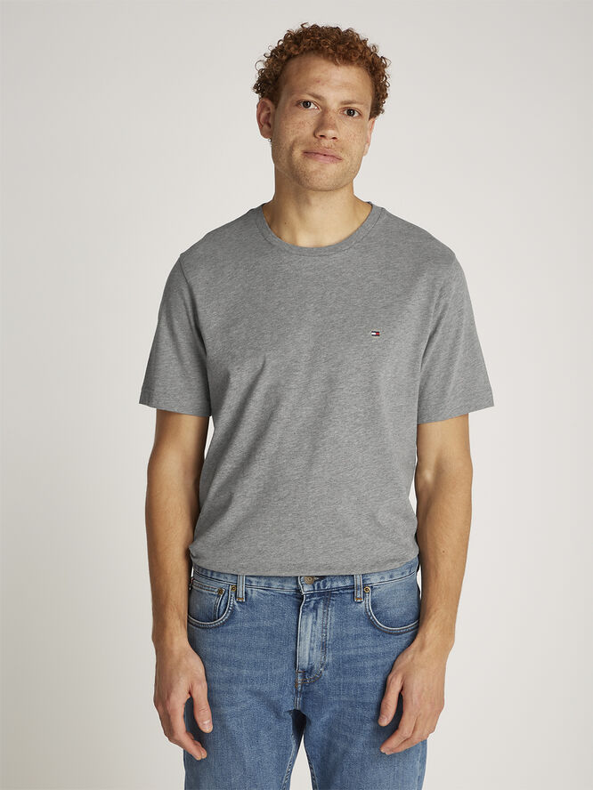 Tommy Hilfiger ESSENTIAL REG FIT HEATHER TEE Medium grey heather