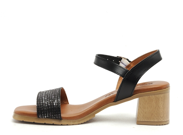 Eva frutos nu pieds talons femme 3490 noir