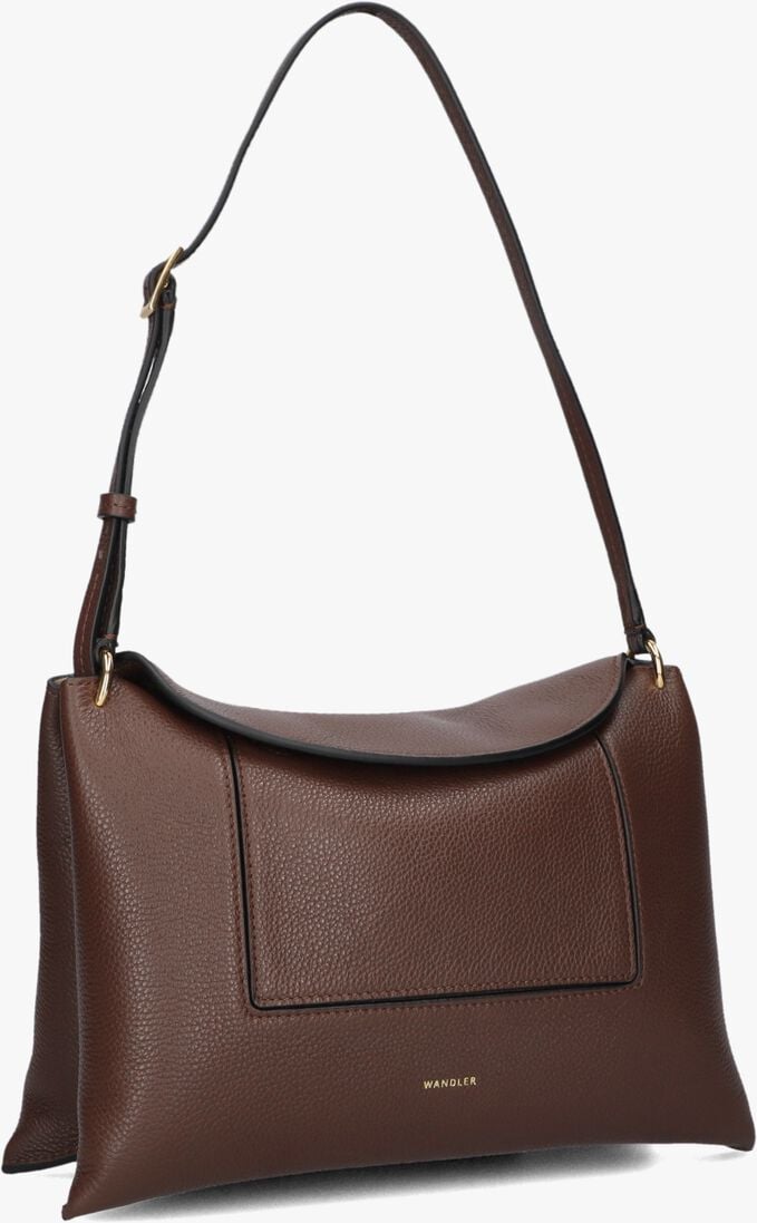 bruine wandler schoudertas penelope slouch bag