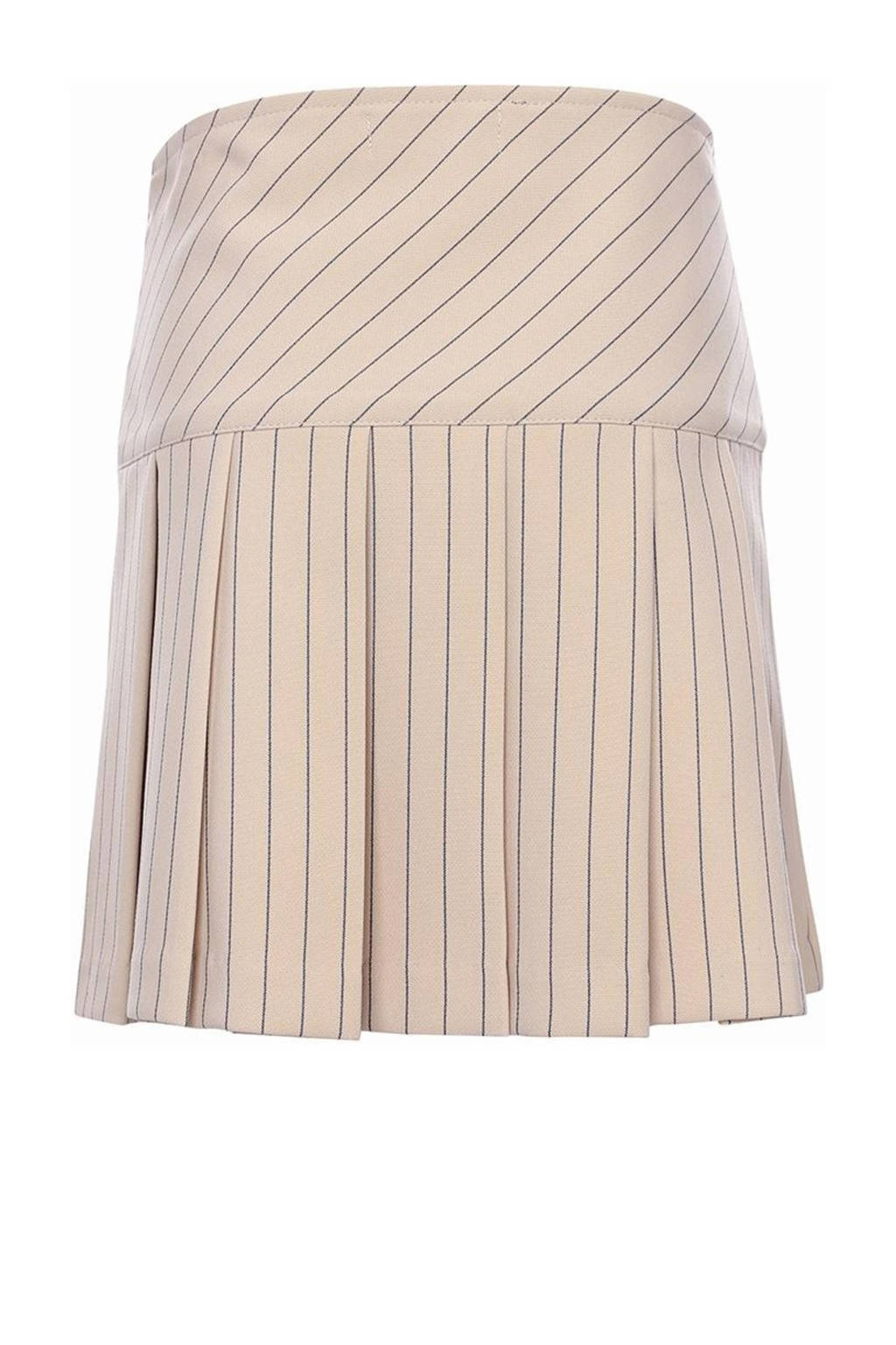 LOOXS gestreepte rok beige