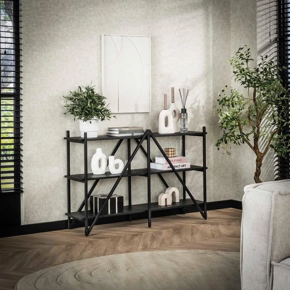 Wandrek - Metaal - 130x85cm - Zwart - Piega