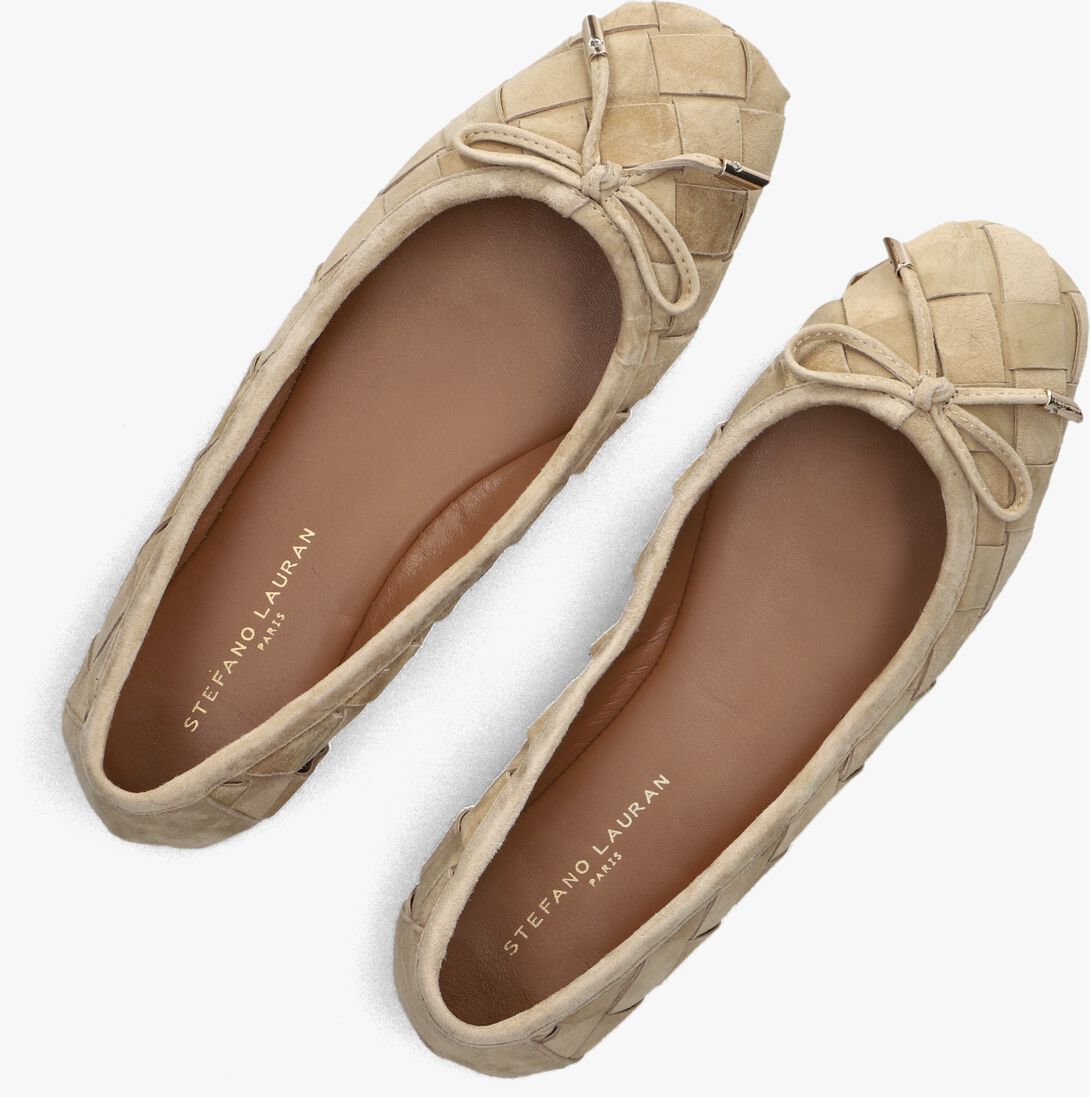 beige stefano lauran ballerina's tb24049