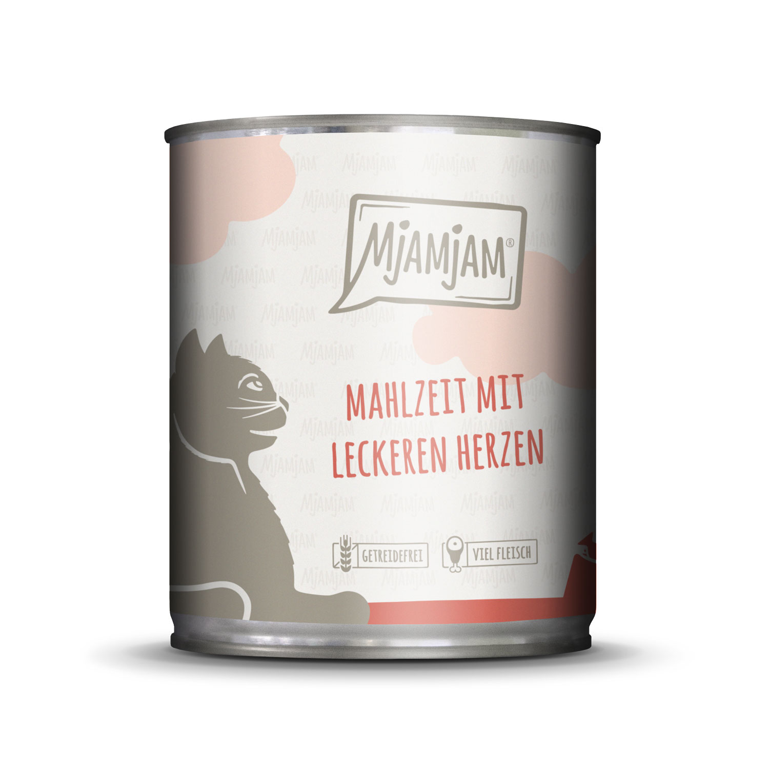 Mahlzeit mit leckeren Herzen