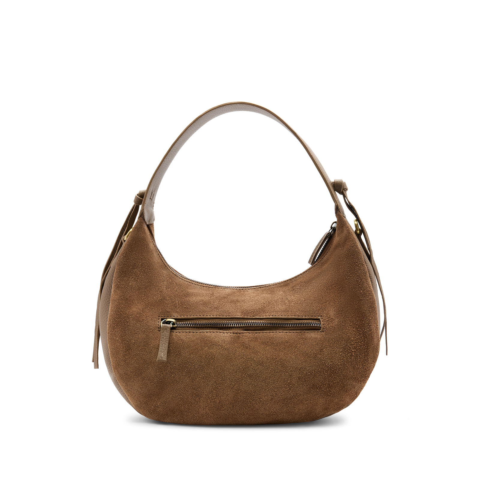Taupe suède handtas