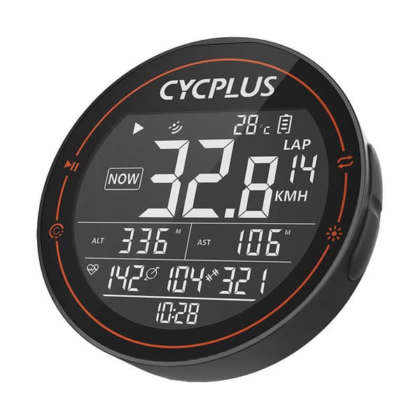 Cyclplus M2 sykkelcomputer - kompatibel med Strava, Trainingpeaks etc.