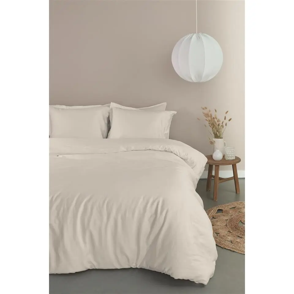 Ambiante Satin Uni dekbedovertrek - 140x200/220 - Wit