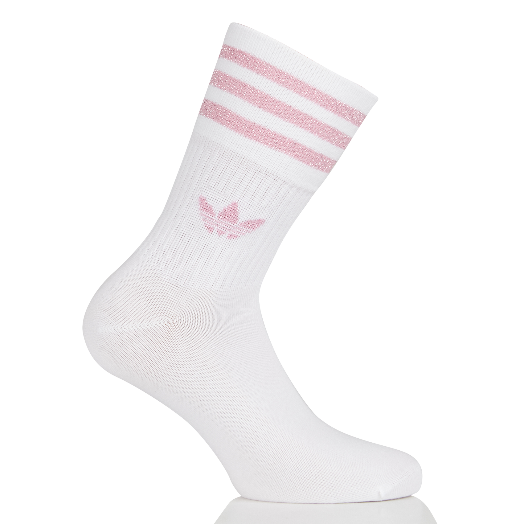 Chaussette pailleté en coton mélangé| Blanc
