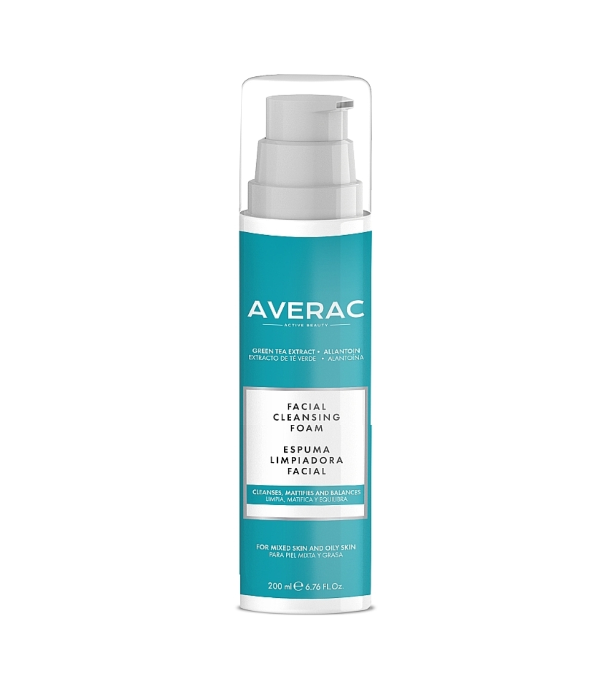 Averac Cosmetics - Espuma de Limpeza Facial - Para Pele Mista e Oleosa