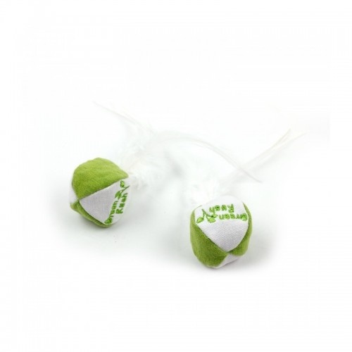 Bolas All for Paws com penas verde-russo