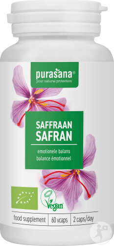 Purasana Vegan Extrait De Safran Bio 60 Capsules