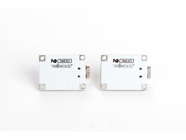Whadda Lademodul für 1S Lithium Akkus USB, 2 Stück USB Ladegerät für 1-Zellen Li-Ion Akkus