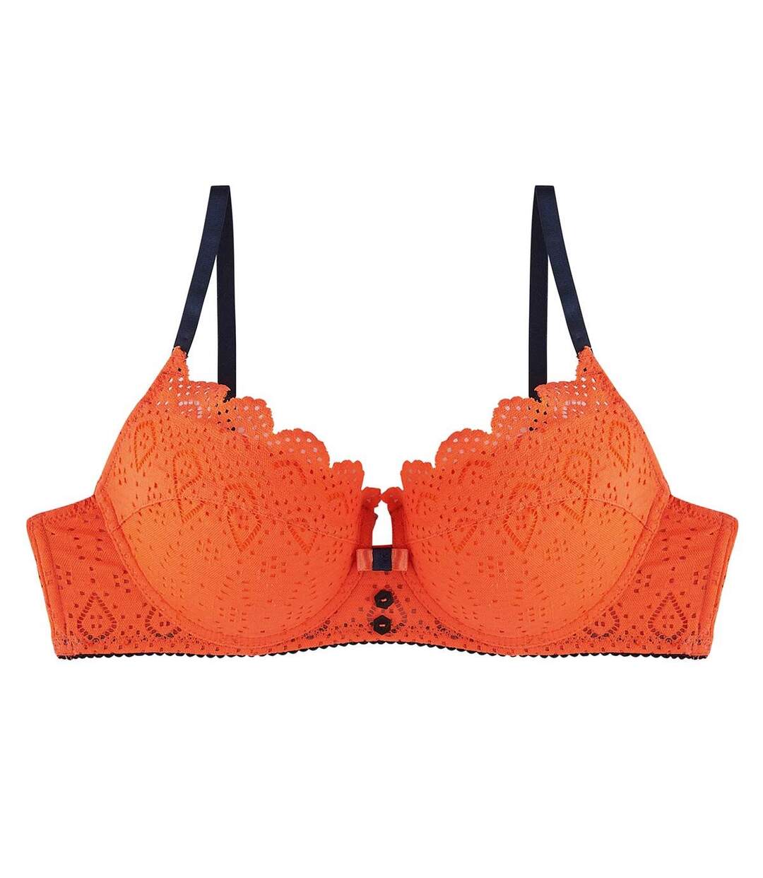 Soutien-gorge ampliforme coque moulée orange Magma