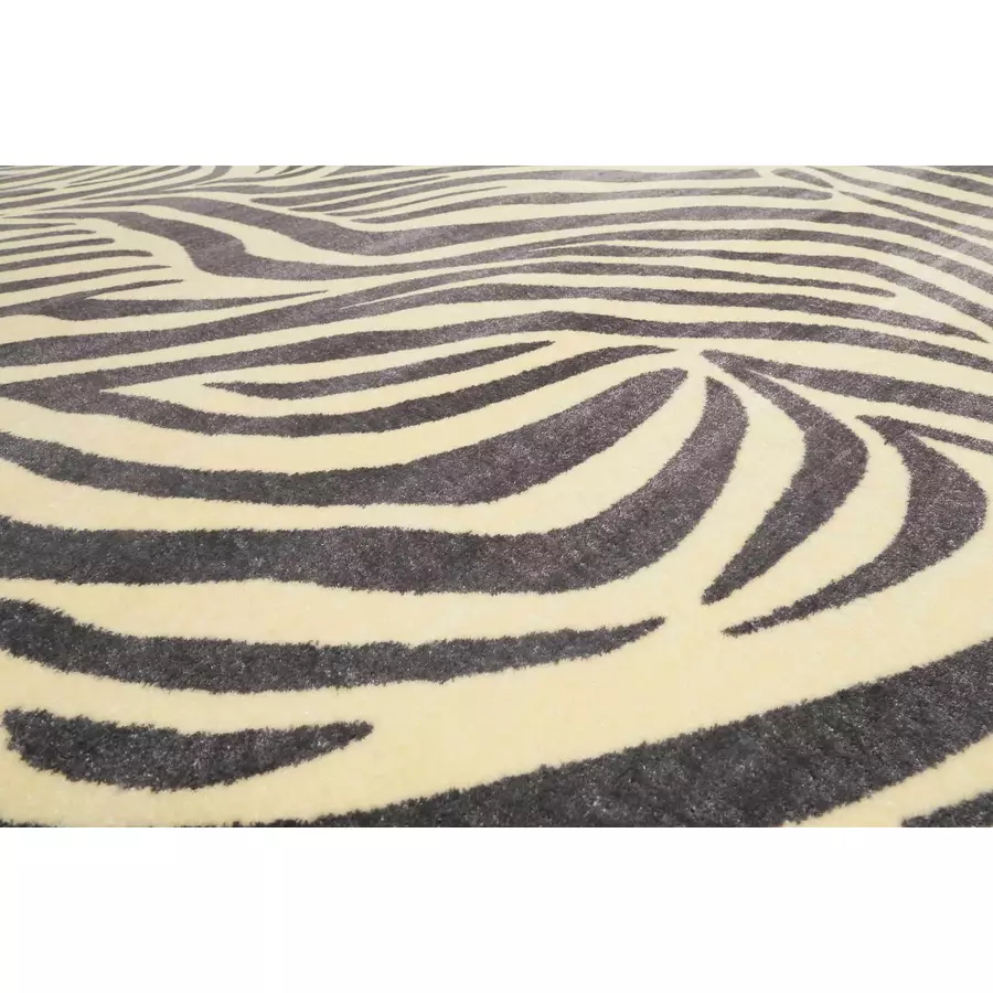 Wecon home Kurzflorteppich Zebra graucreme