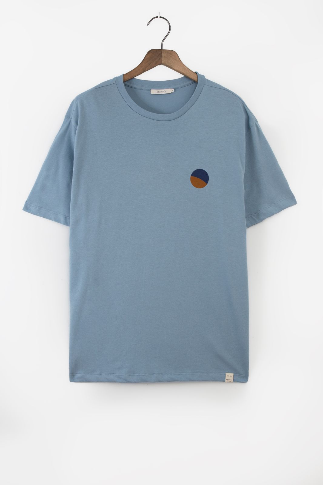 Lichtblauw T-shirt met artwork