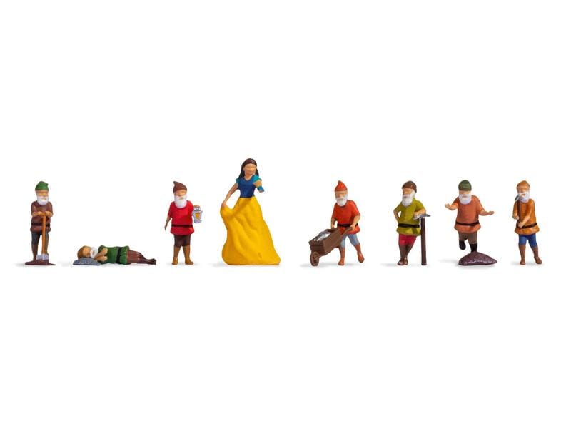 NOCH Figuren Schneewittchen und die sieben Zwerge H0 Schneewittchen und die sieben Zwerge im Massstab 1:87