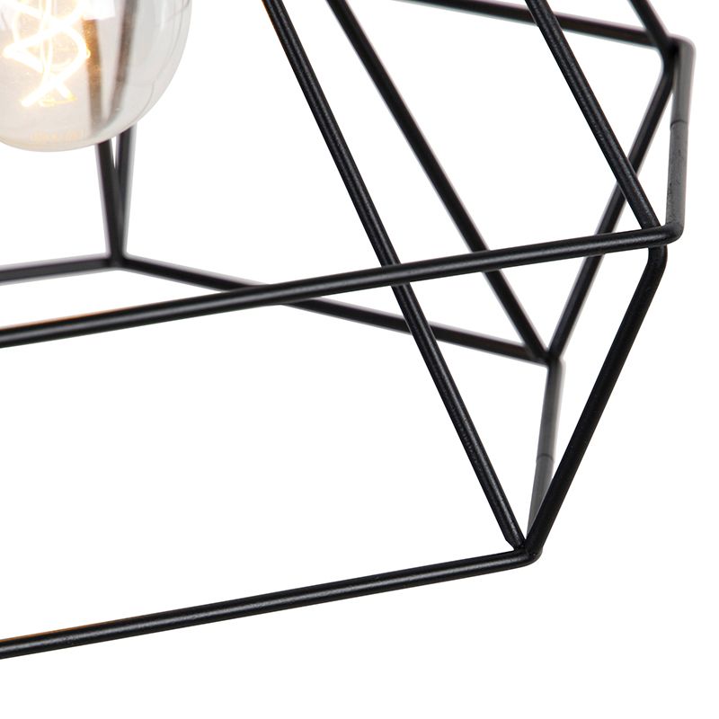 Scandinavische hanglamp zwart - Karkass