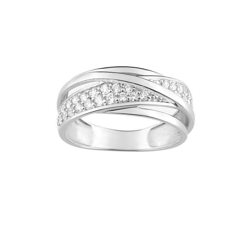 Bague femme - Oxyde de zirconium - Argent 925