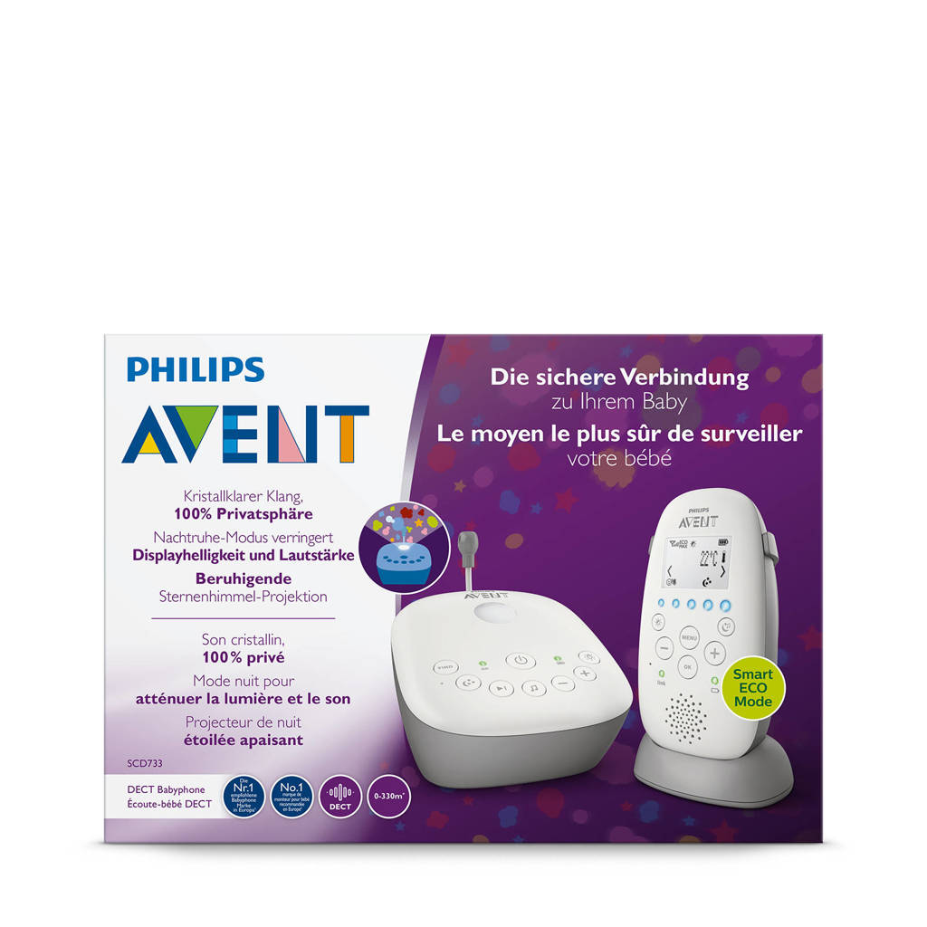 baby unit moet altijd aan netstroomSCD733/26 DECT babyfoon