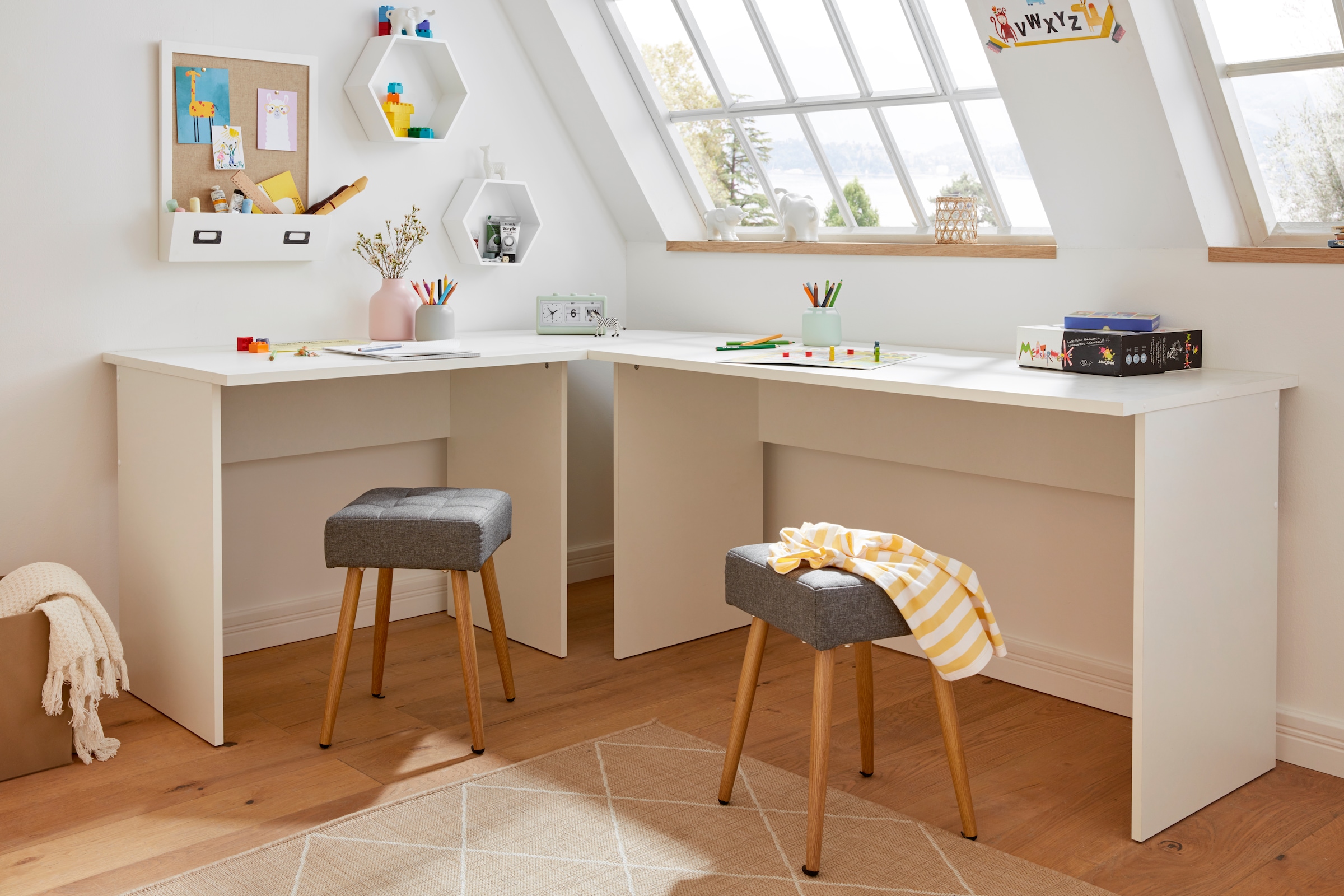 INOSIGN Hocker »Louise« 1 Stk. tlg. quadratische Sitzfläche in 32 cm