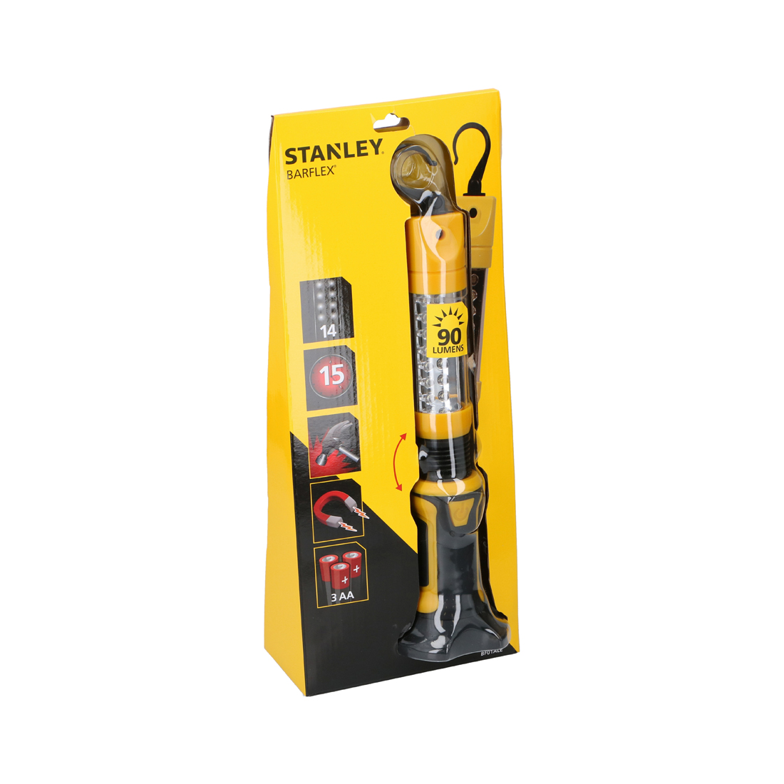 Stanley LED Arbeitslampe 90 Lumen mit Batterie