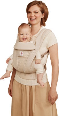 Ergobaby Omni Deluxe Bæresele Mesh, Natural Beige