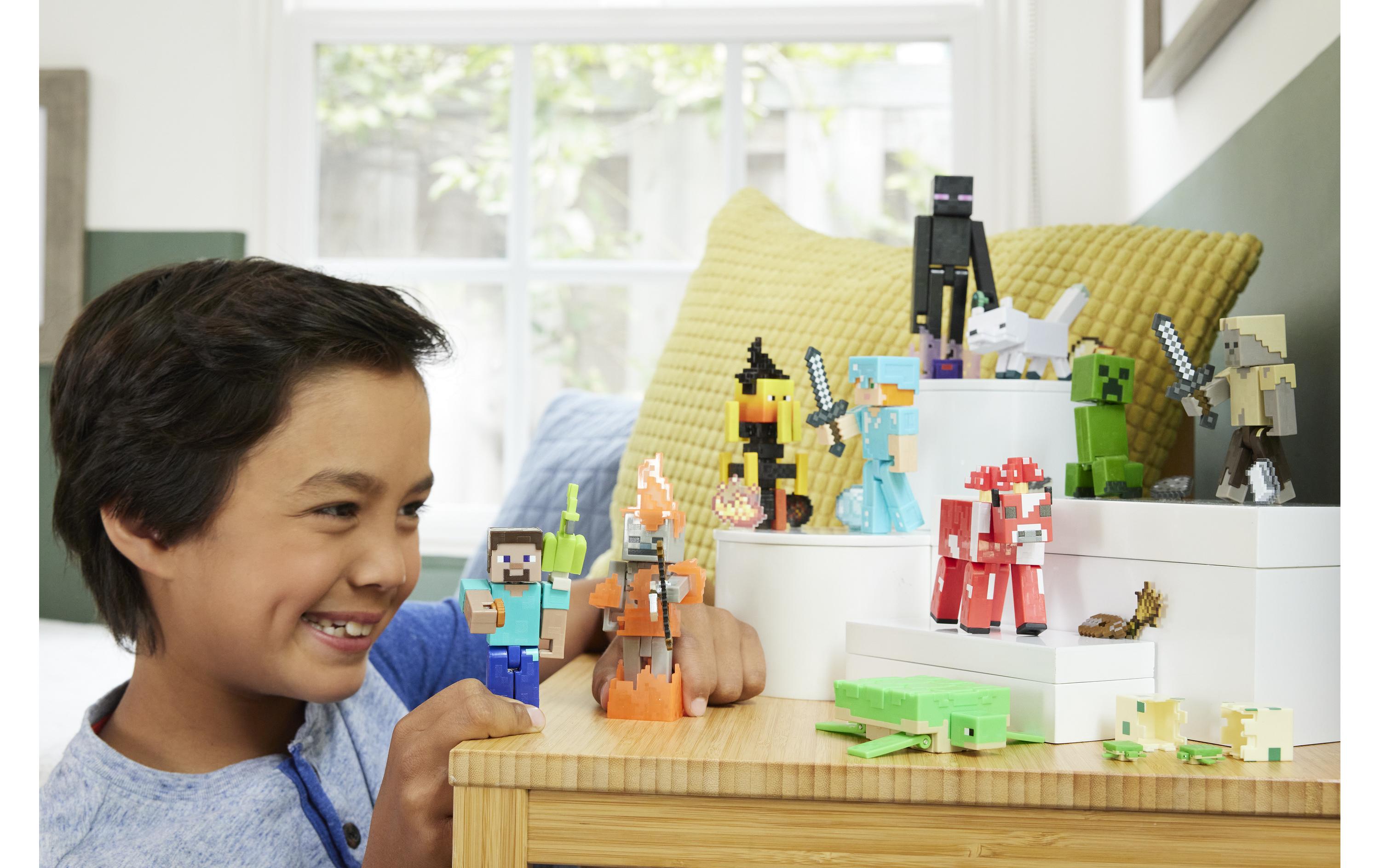 Minecraft Actionfigur mit pixeligem DesignMinecraft Kinderspielzeugfigur