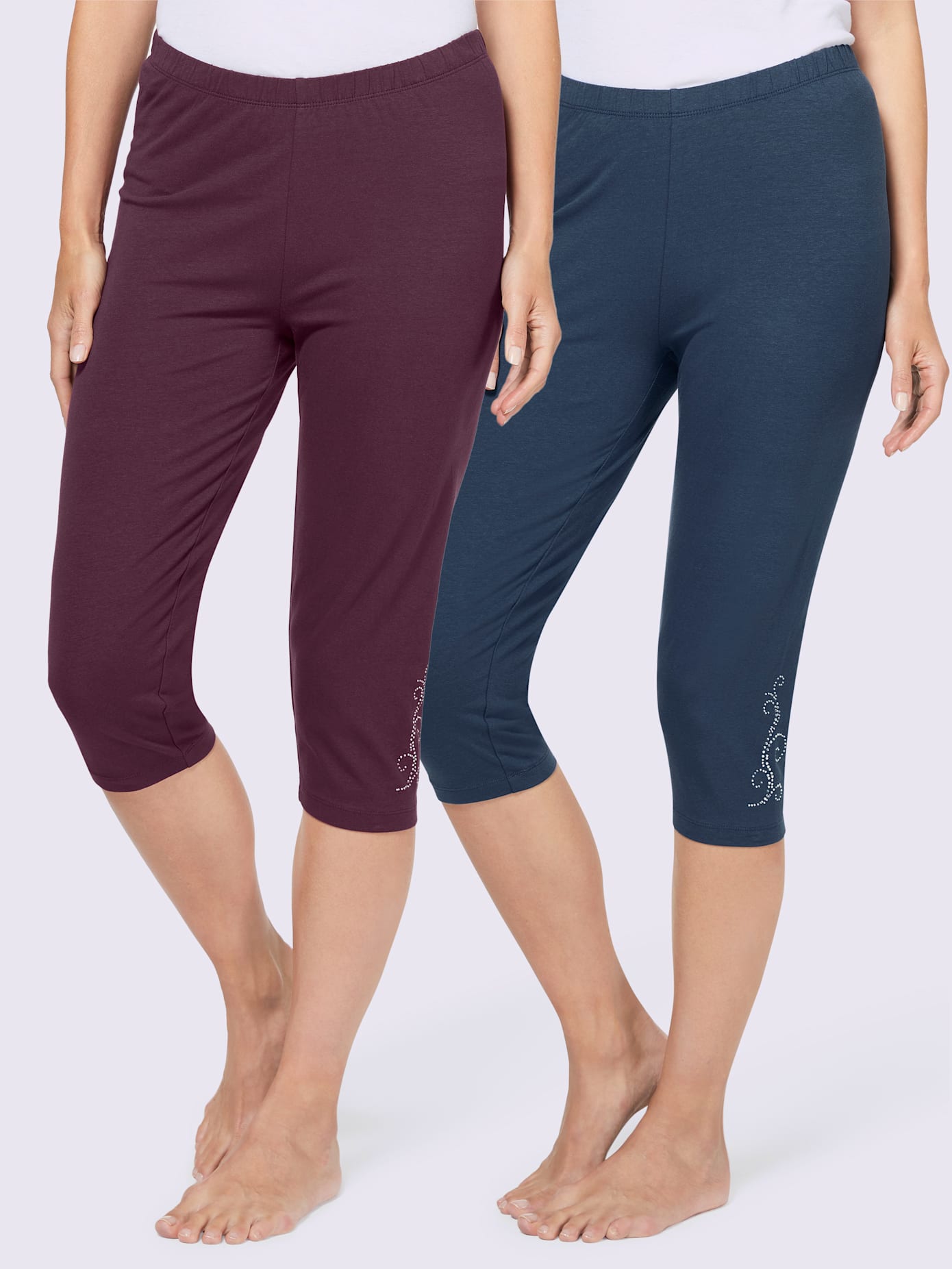 Legging court jersey fin