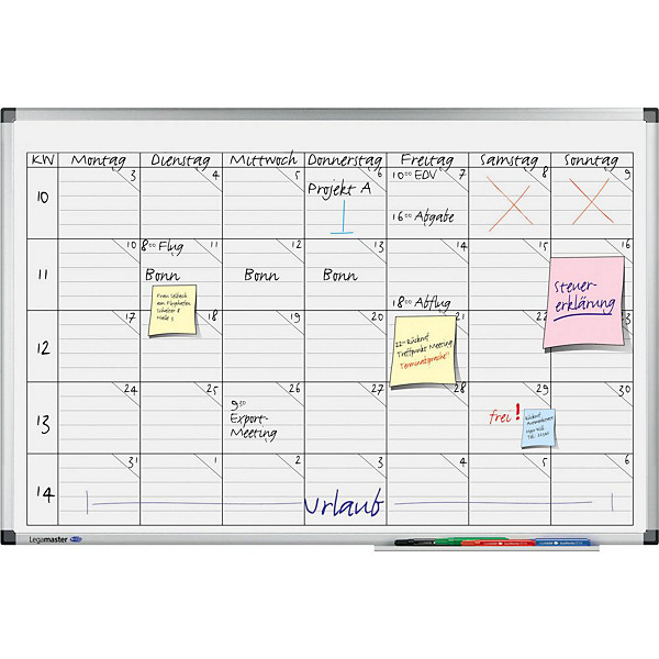 Legamaster Tableau planning universel blanc - 60 x 45 cm