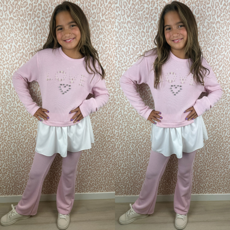 Pearly love set - roze