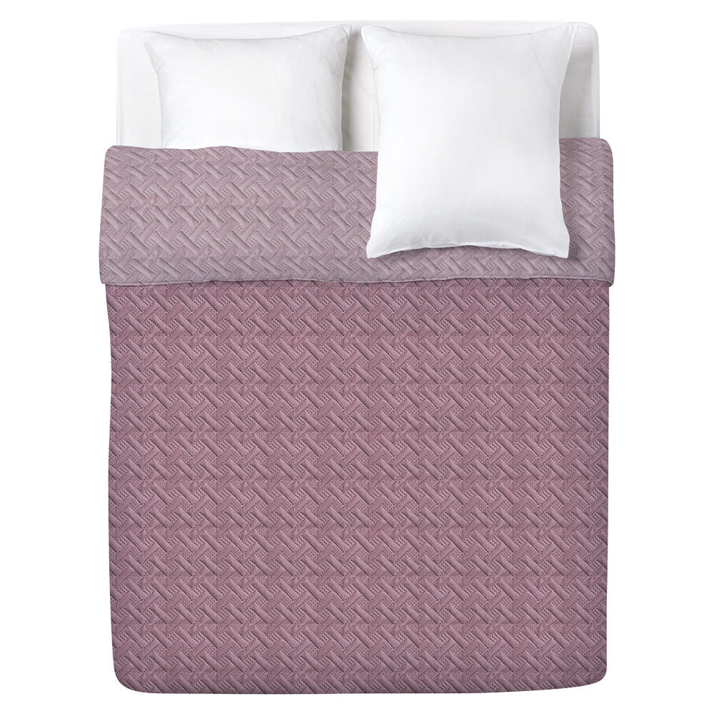 Couvre lit réversible rose 240x220cm