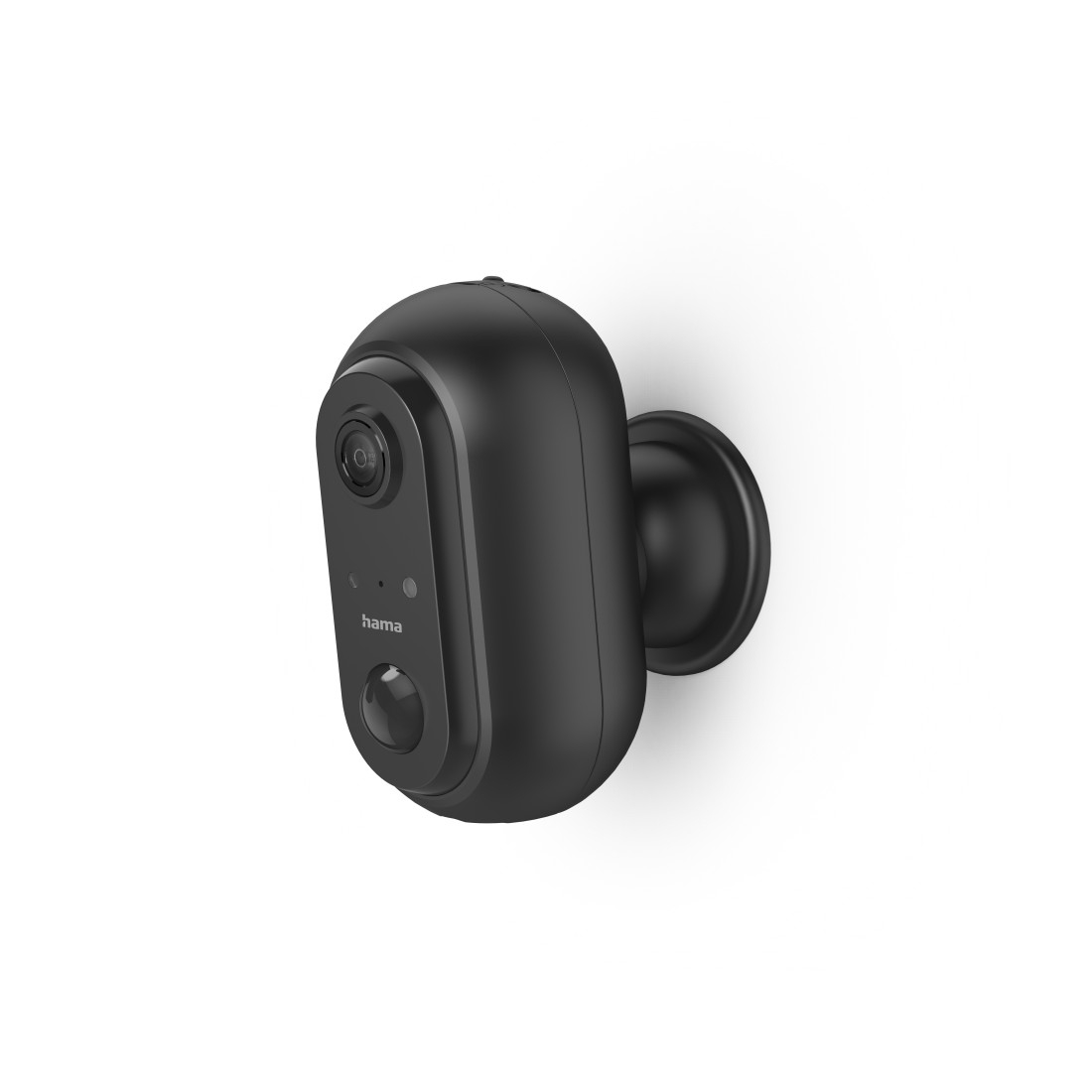 WiFi Outdoor Kamera FullHD 1080p Solarbetrieben Nachtsichtfunktion / Audio- und Bewegungssensor   MicroSD für iOS/Android (00176615) - Schwarz
