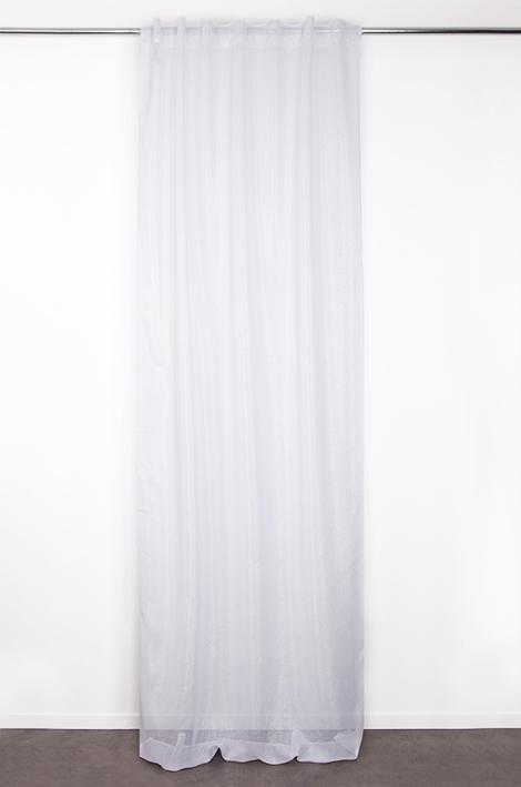 VOILAGE ELAURA BLANC 135X300CM GALON FRONCEUR PATTE CACHEE
