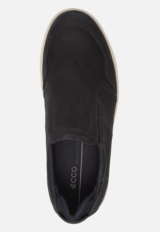 Ecco Soft 7 M Instappers blauw Nubuck