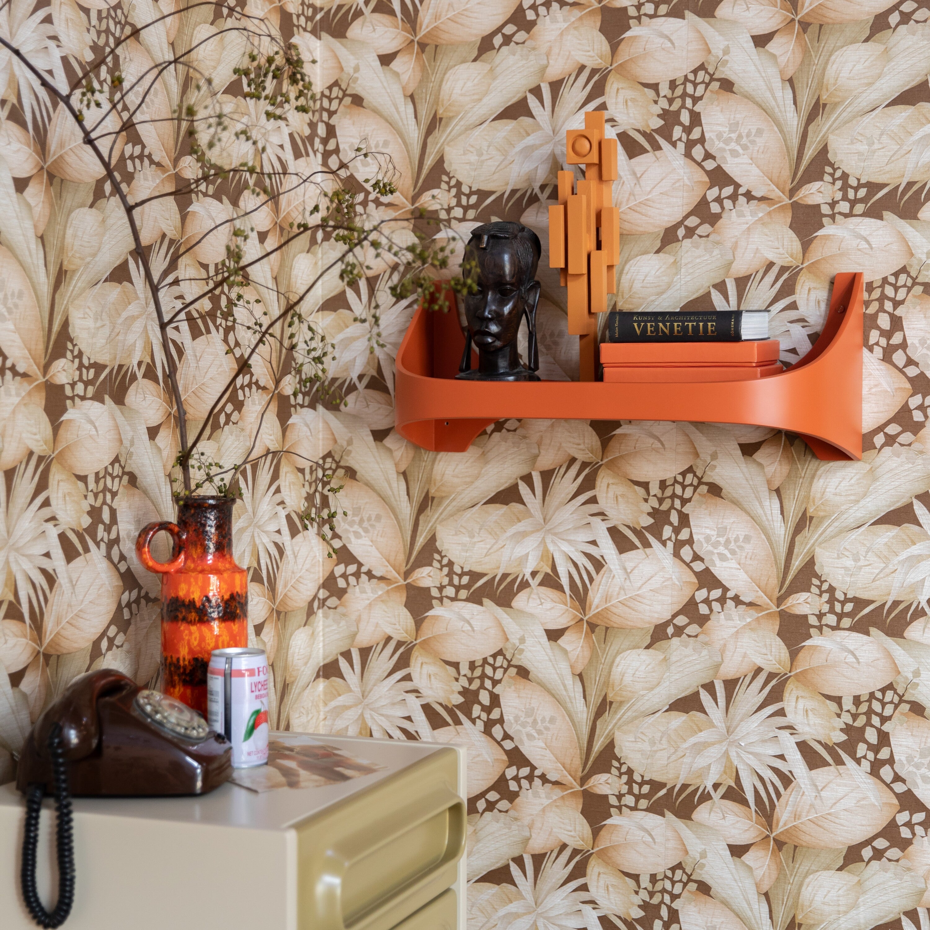 HKliving Retro Wandplank - Orange