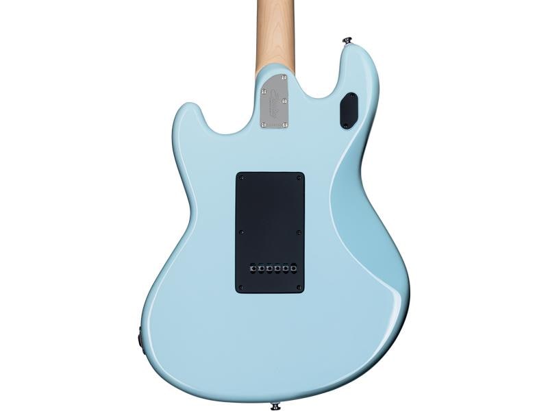 Sterling by Music Man E-Gitarre StingRay – Daphne Blue E-Gitarre im Vintage-Stil