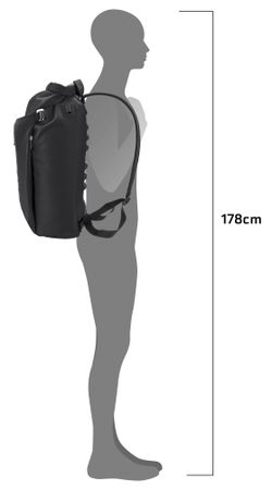 VARIO LITE Taschenrucksack  black  22l