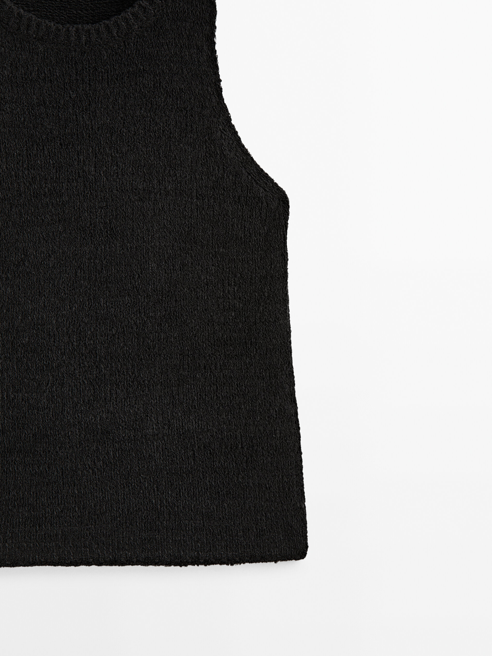 Blusa de tricô preta - PRETA