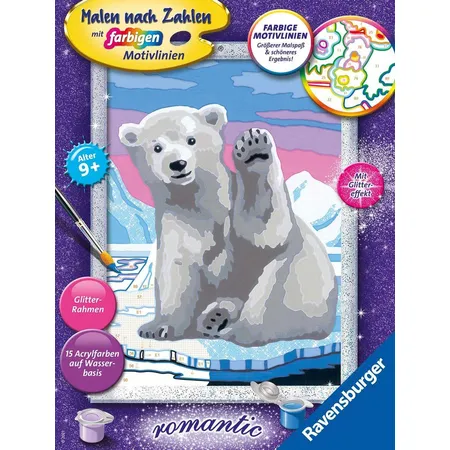 Ravensburger Malen nach Zahlen - Hallo, kleiner Eisbär!