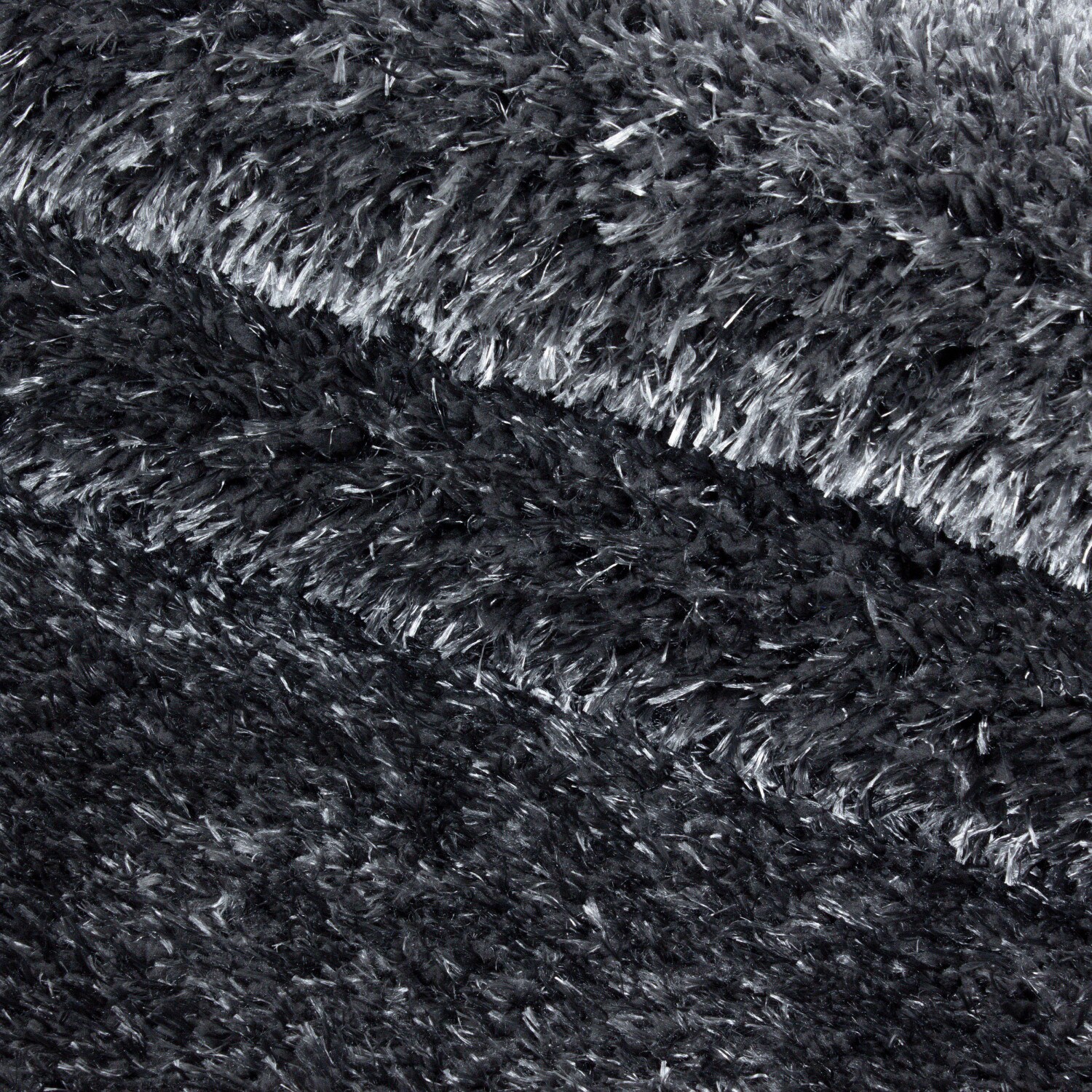 Einfarbig Hochflor Teppich, Flauschiger Langflor Shaggy Teppich, Rechteckig