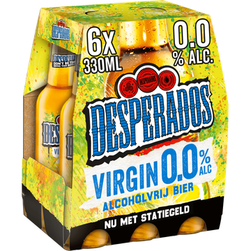 Desperados Virgin 0.0 Bier Fles 6 x 330ml