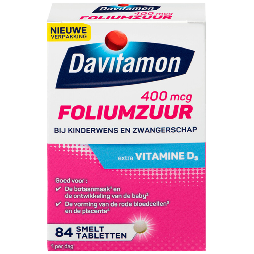 Davitamon Foliumzuur 84 smelttabletten