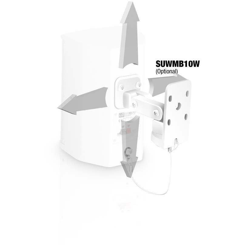 LD Systems SAT 42 G2 W 4 inch passieve installatie luidsprekers wit (paar)