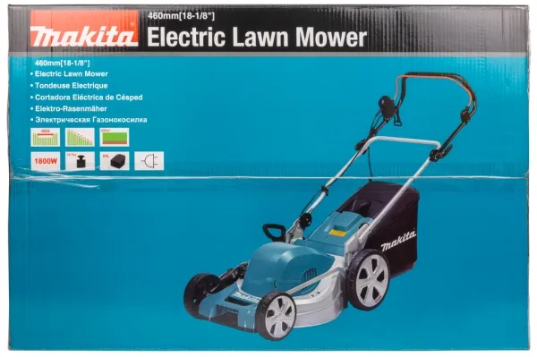 Makita ELM4620 - Græsslåmaskine - elektrisk - 1800 W - 2950 opm - 46 cm - 27.7 kg