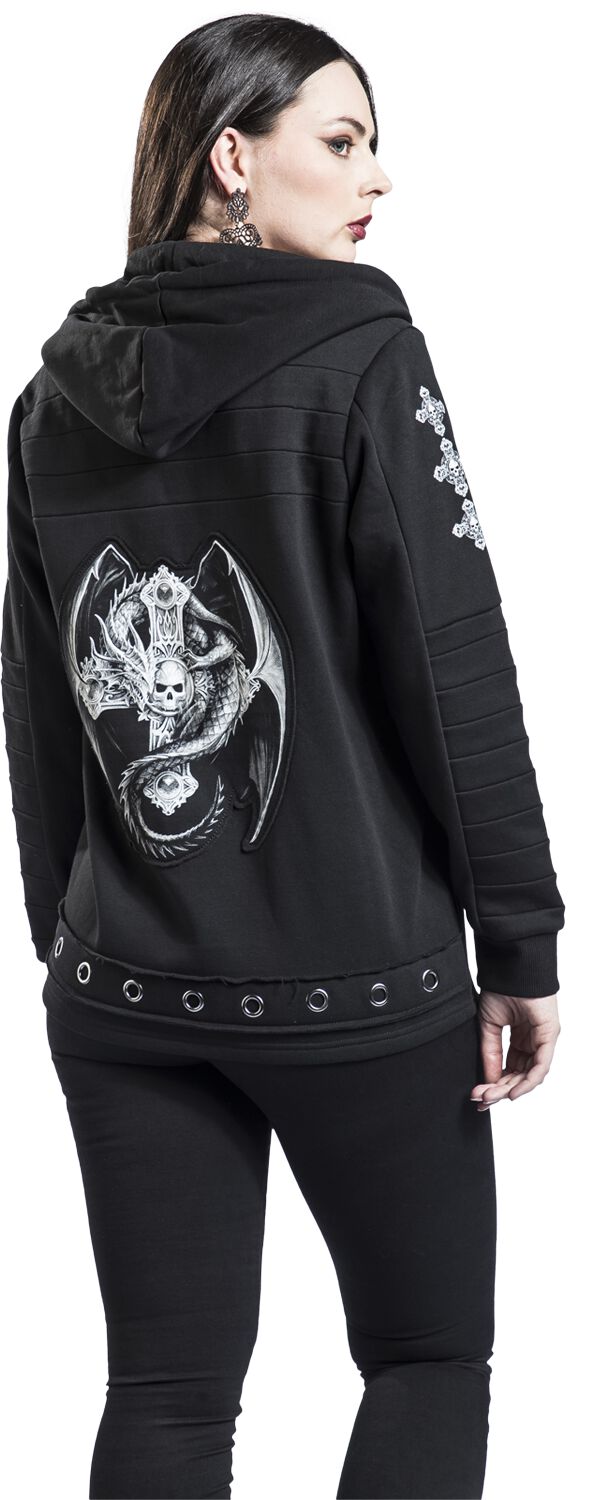 Gothicana X Anne Stokes - Veste à capuche | Gothicana by EMP Sweat-shirt zippé à capuche
