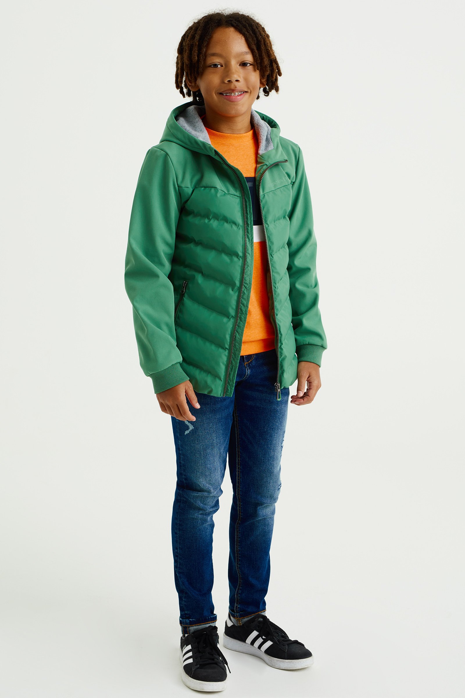 Jongens softshell jack WE Fashion Groen