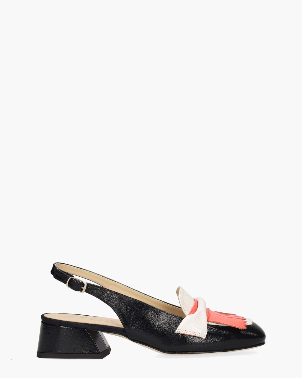Brunate 32281 Zwart Dames Slingbackloafers